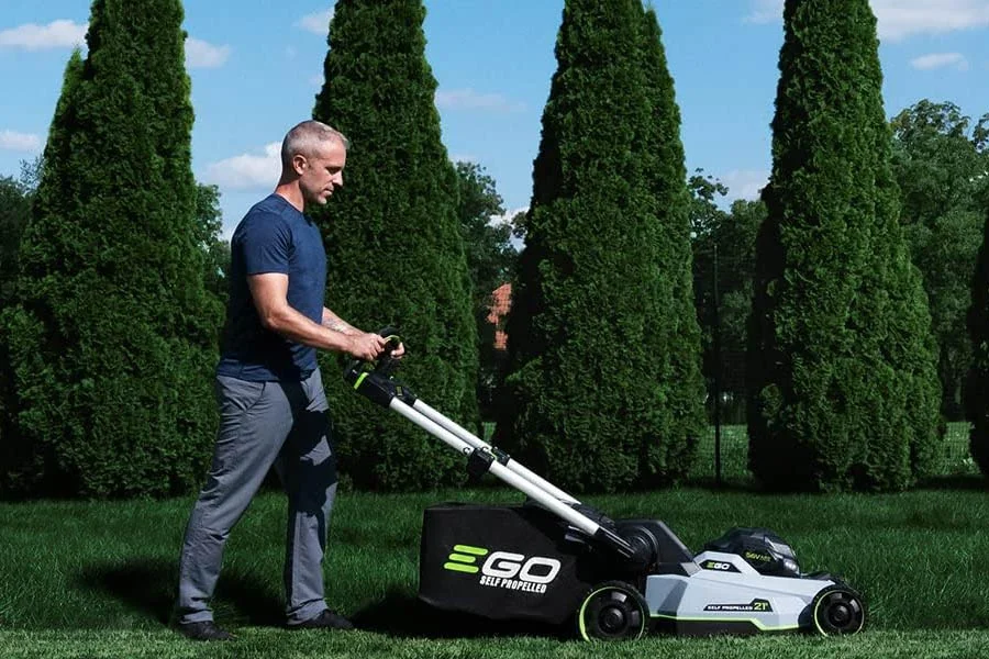 cordless electric self propelled mower